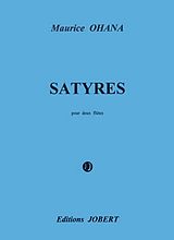 Maurice Ohana Notenblätter Satyres pour 2 flûtes