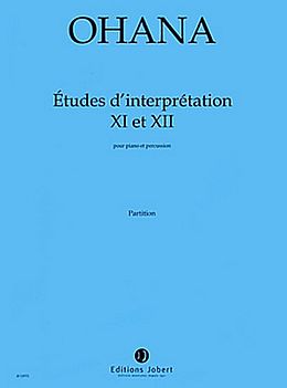 Maurice Ohana Notenblätter Études dinterprétation no.11 et 12
