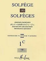 Adolphe Leopold Danhauser Notenblätter SOLFEGE DES SOLFEGES VOLUME 1C