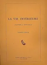 Daniel Lesur Notenblätter La Vie intérieure triptyque pour