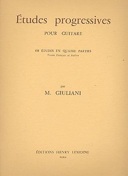 Mauro Giuliani Notenblätter Études progressives 158 études en