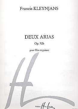 Francis Kleynjans Notenblätter 2 arias op.92b pour flûte et guitare
