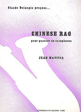 Jean Matitia Notenblätter Chinese rag pour quatuor de
