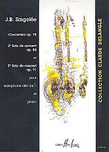 Jean Baptiste Singelée Notenblätter Concertino op.78, Solo de