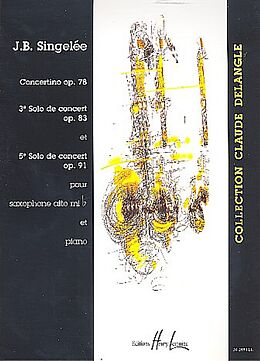 Jean Baptiste Singelée Notenblätter Concertino op.78, Solo de