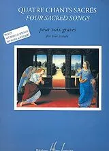  Notenblätter 4 Chants sacrés pour voix grave