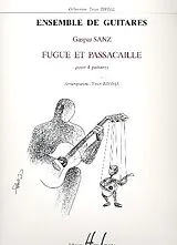 Gaspar Sanz Notenblätter Fugue et passacaille pour