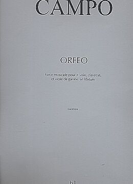 Régis Campo Notenblätter Orfeo