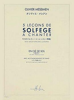 Olivier Messiaen Notenblätter 5 lecons de solfege a chanter