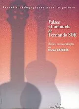 Fernando Sor Notenblätter Valses et menuets pour guitare
