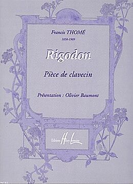 Francis Thomé Notenblätter Rigodon