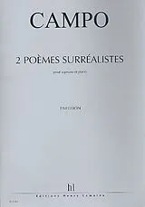 Régis Campo Notenblätter 2 Poèmes surréalistes pour soprano