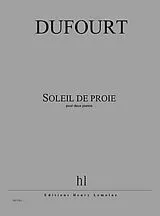 Hugues Dufourt Notenblätter Soleil de proie