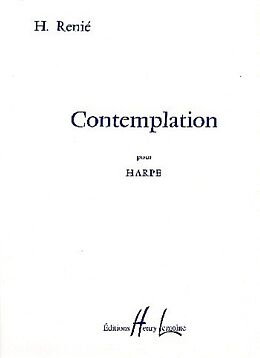 Henriette Renié Notenblätter Contemplation pour harpe