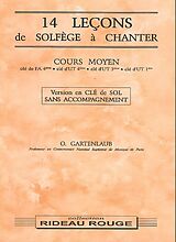  Notenblätter 14 leçons de solfège à chanter - Cours Moyen