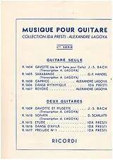 Ida Presti Notenblätter Etude D-Dur Nr.1 für 2 Gitarren