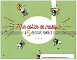  Instrumente+Zubehör Cahier de musique pour enfant 5 - grosses portées