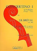 Jean Baptiste Bréval Notenblätter Concertino fa majeur no.1