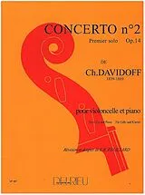 Charles Davidoff Notenblätter Concerto no.2 op.14 pour