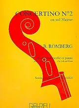 Bernhard Heinrich Romberg Notenblätter Concertino op.38 no.2 premier mouvement en sol majeur