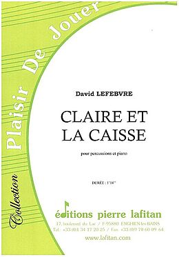 David Lefebvre Notenblätter Claire et La Caisse