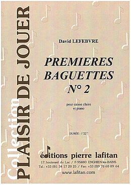 David Lefebvre Notenblätter Premieres Baguettes no.2