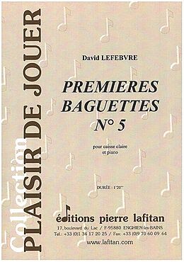 David Lefebvre Notenblätter Premieres Baguettes no.5