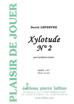 David Lefebvre Notenblätter Xylotude no.2