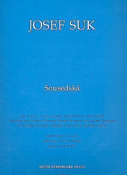 Josef Suk Notenblätter Sousedská für Streicher, Becken, Triangel