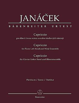 Leos Janácek Notenblätter Capriccio für Klavier linke Hand, Flöte
