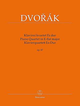 Antonin Leopold Dvorak Notenblätter Quartett Es-Dur op.87 für Klavier, Violine