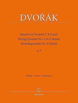 Antonin Leopold Dvorak Notenblätter Streichquartett f-Moll Nr.5