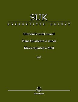 Josef Suk Notenblätter Quartett a-Moll op.1 für Violine, Viola