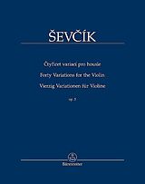 Otokar Sevcik Notenblätter 40 Variationen op.3