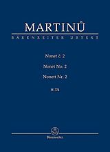 Bohuslav Martinu Notenblätter Nonett Nr.2 H374 für Flöte, Oboe