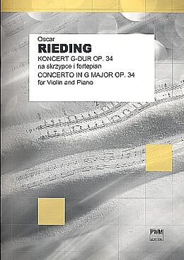 Oskar Rieding Notenblätter Konzert G-Dur op.34