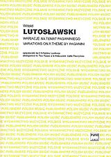 Witold Lutoslawski Notenblätter Variations on a Theme by Paganini