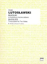 Witold Lutoslawski Notenblätter Bucolics