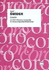 Józef Swider Notenblätter Canon