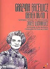 Grazyna Bacewicz Notenblätter Oberek Nr.1 for piano