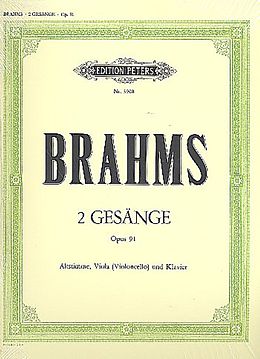 Johannes Brahms Notenblätter 2 Gesänge op.91