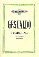 Carlo Gesualdo di Venosa Notenblätter 8 Madrigale