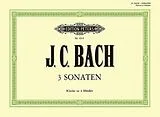 Johann Christian Bach Notenblätter 3 Sonaten