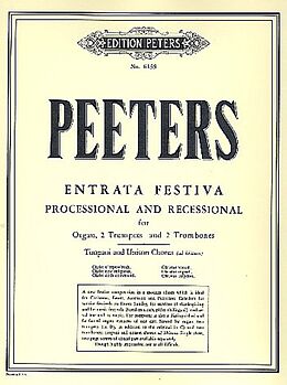 Flor Peeters Notenblätter Entrata festiva