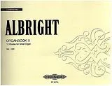 William Albright Notenblätter Organbook 3 12 etudes