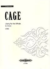 John Cage Notenblätter Litany for the Whale