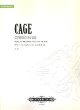 John Cage Notenblätter Credo in Us