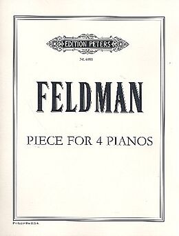 Morton Feldman Notenblätter Piece
