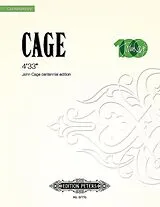 John Cage Notenblätter 4 33
