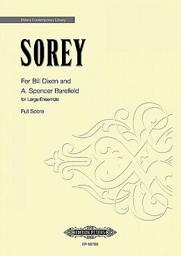 Tyshawn Sorey Notenblätter For Bill Dixon and A. Spencer Barefield